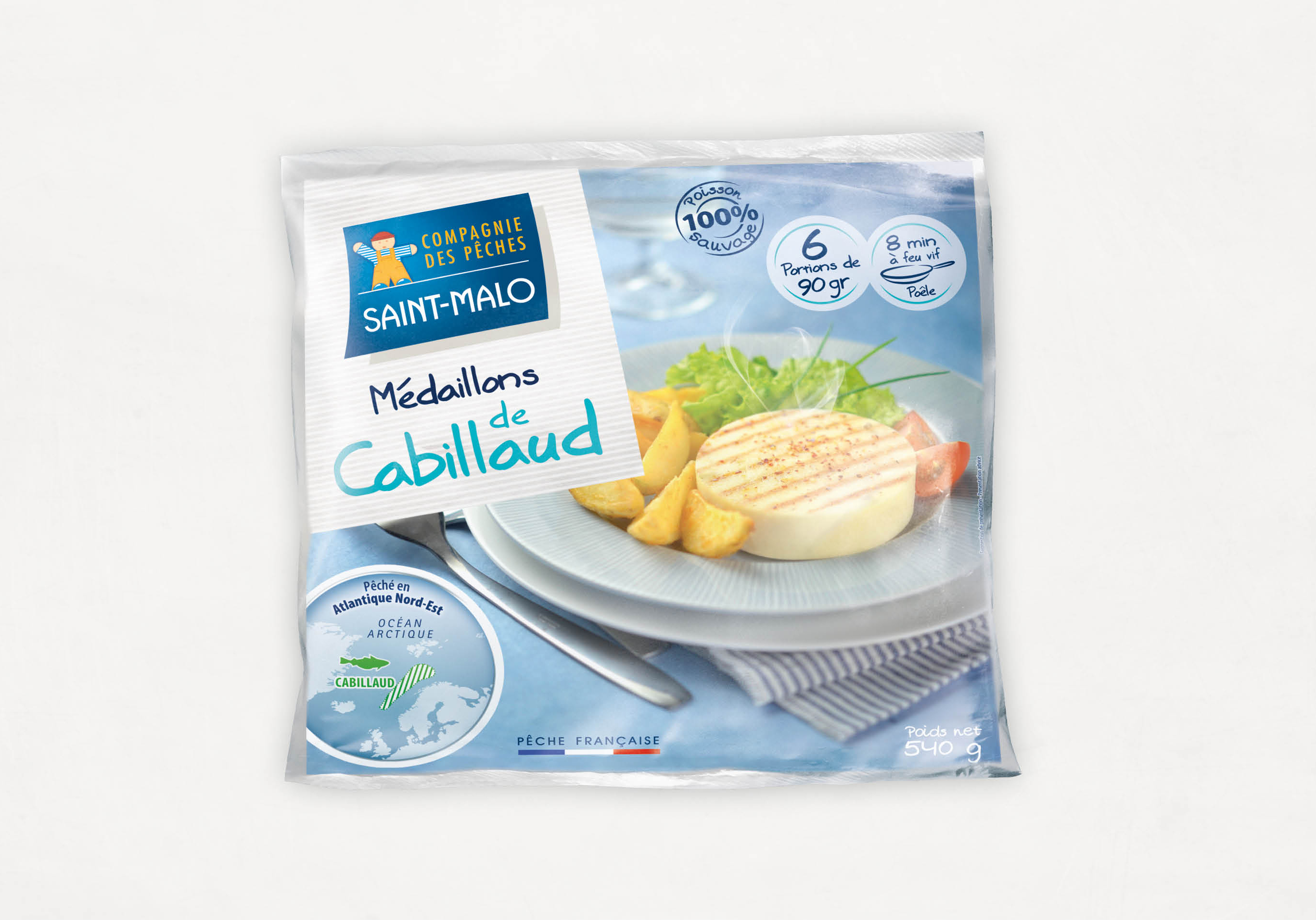 sachet médaillons cabillaud CDP