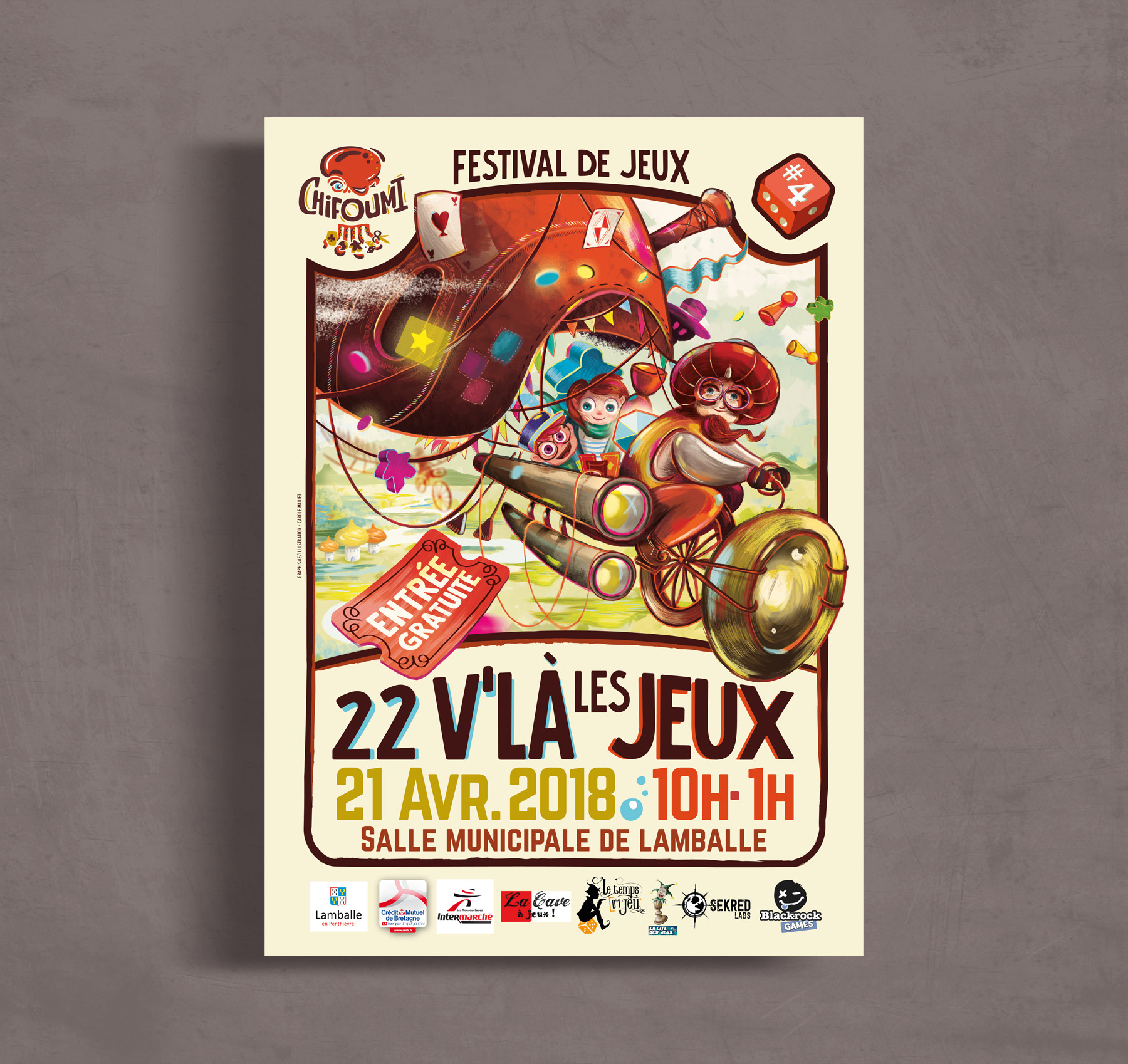 Chifoumi affiche festival du jeu carole mariet Chifoumi affiche festival du jeu carole mariet