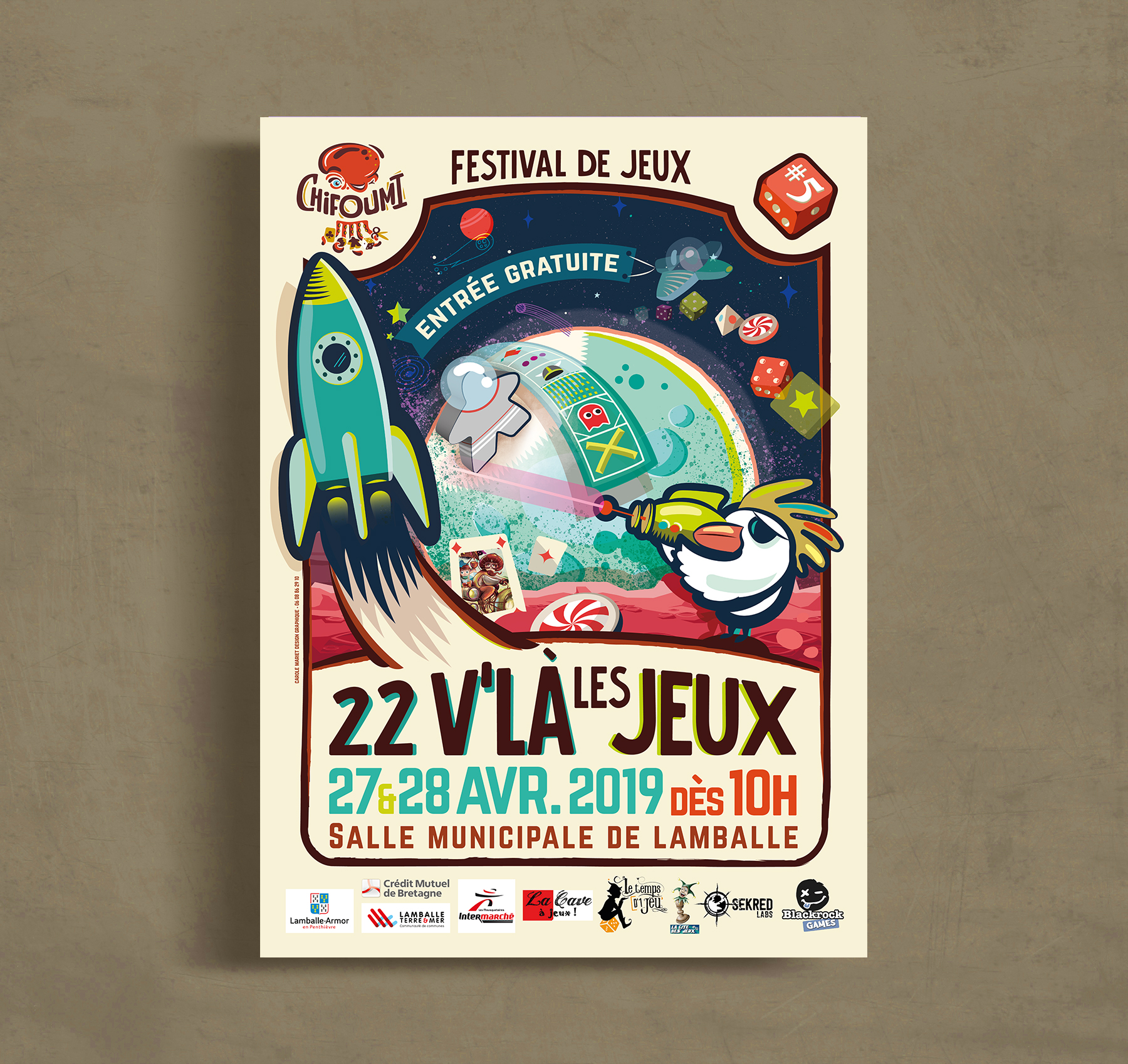 Chifoumi affiche festival du jeu carole mariet Chifoumi affiche festival du jeu carole mariet