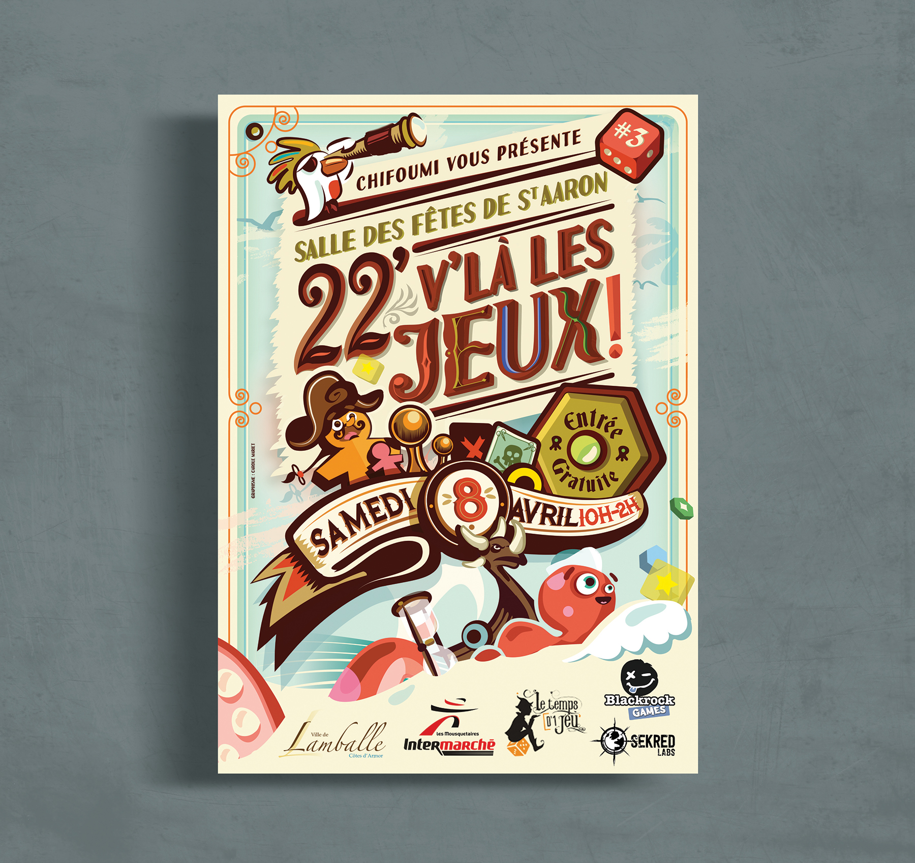 Chifoumi affiche festival du jeu carole mariet Chifoumi affiche festival du jeu carole mariet