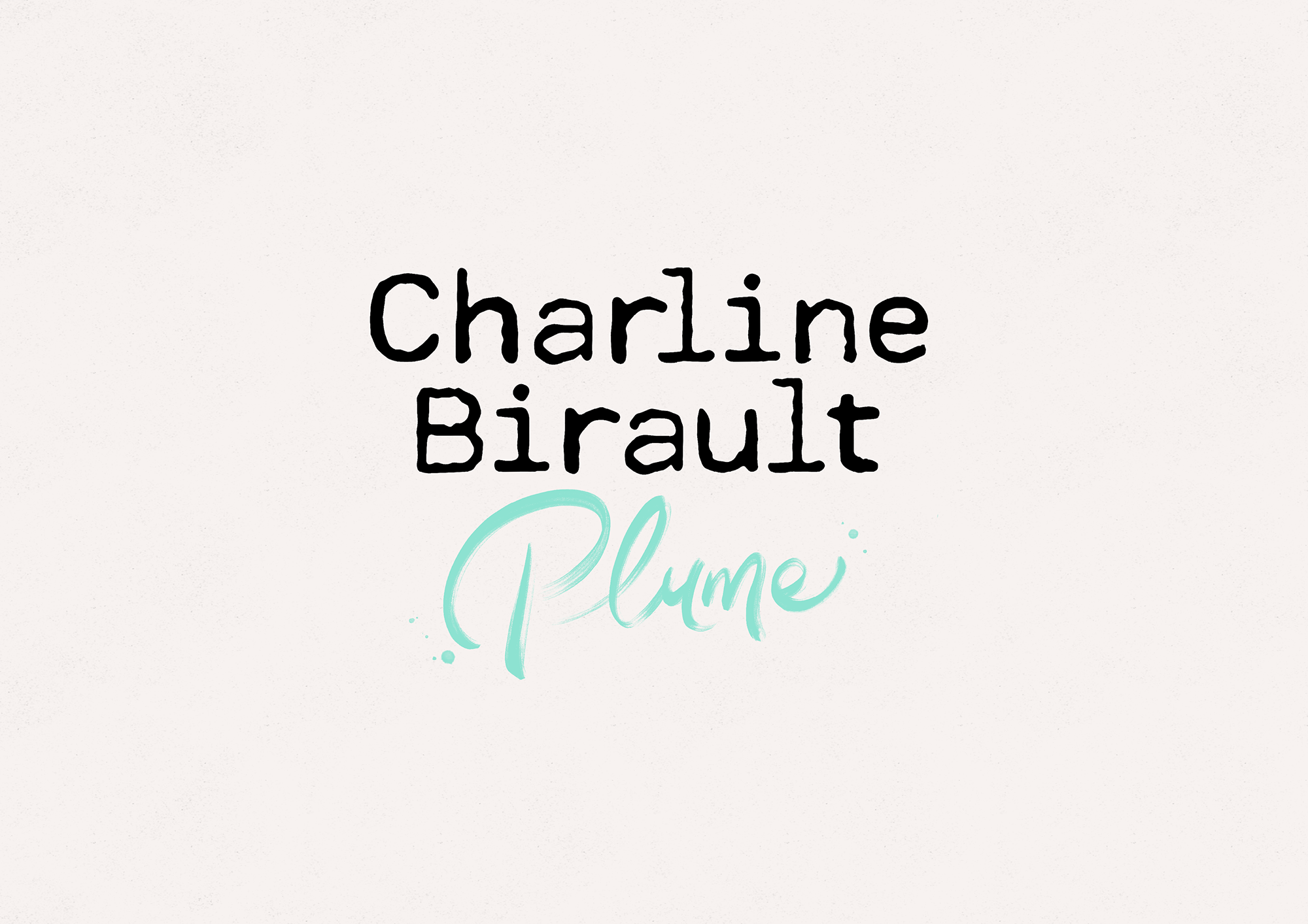 Charline Birault logotype fond clair
