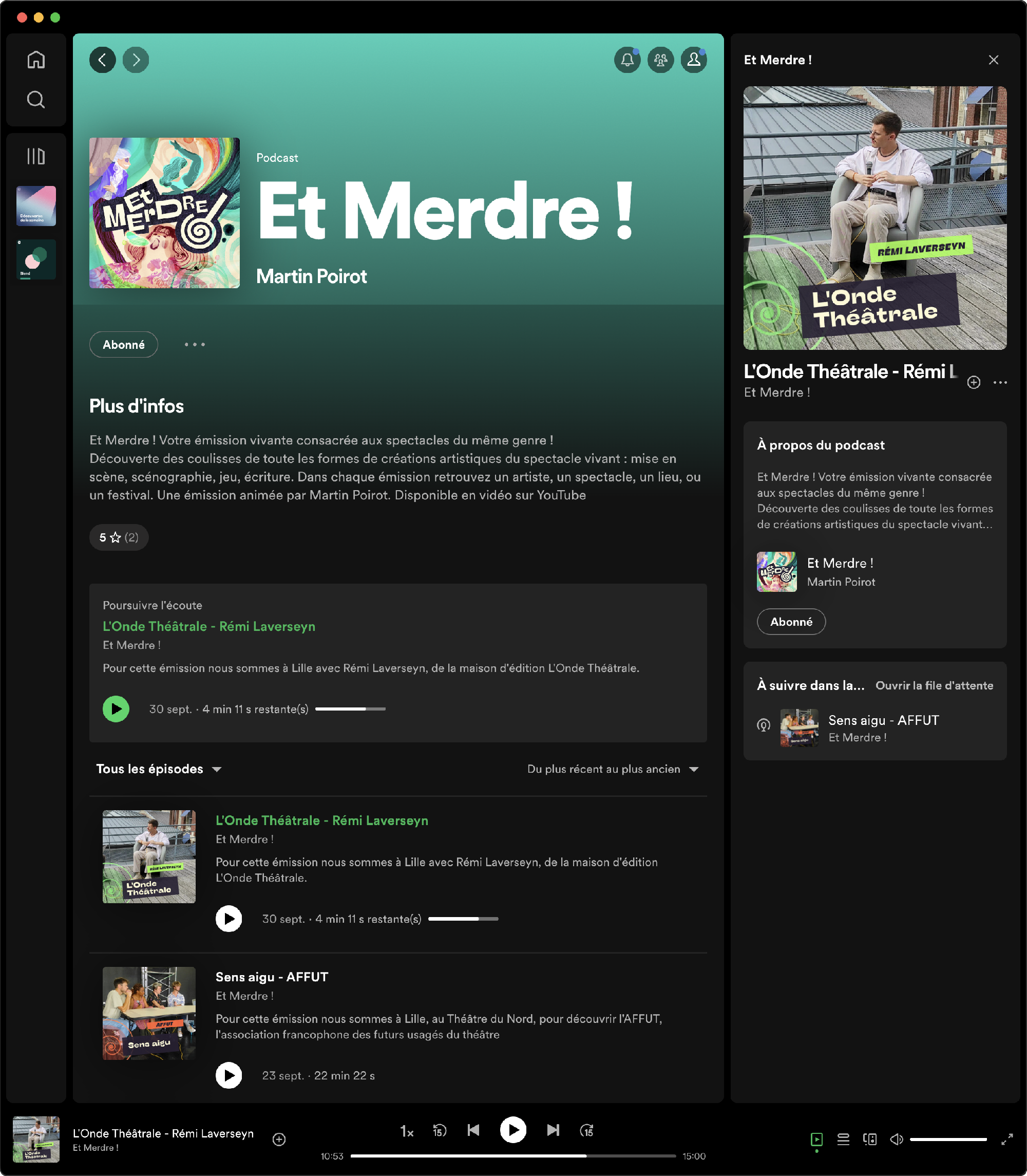 Et-Merdre apercu Spotify