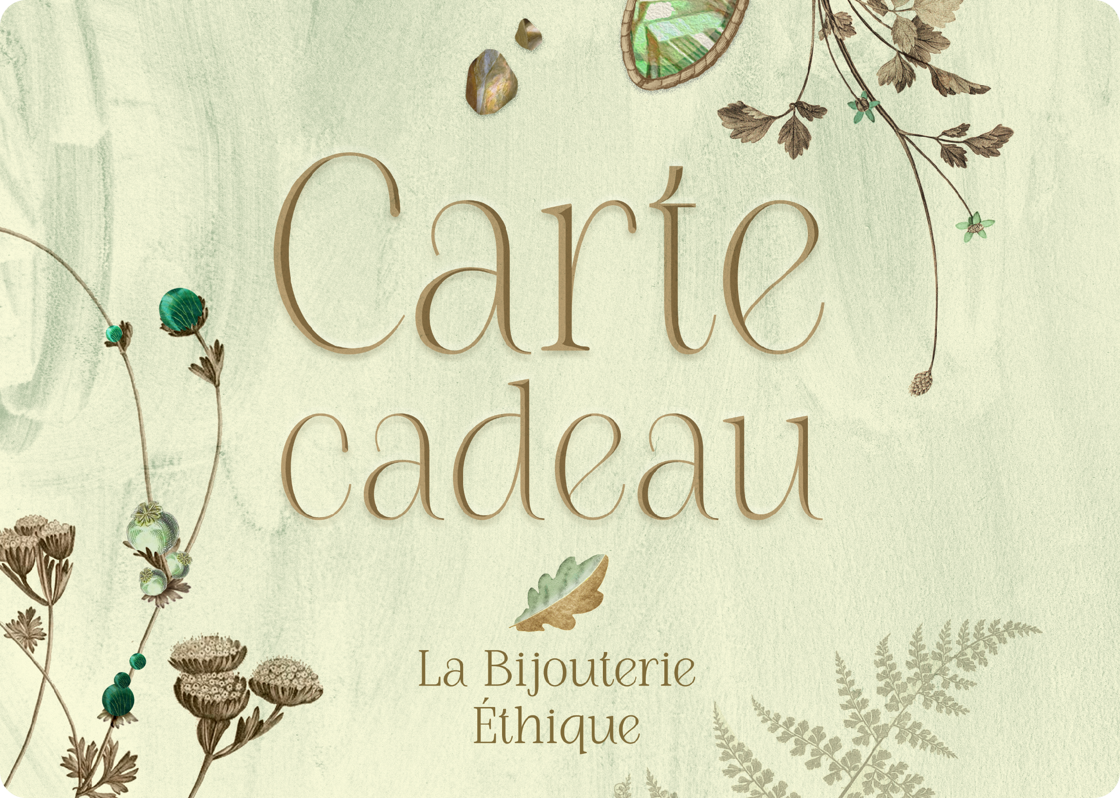 Carte cadeau Bijouterie Ethique