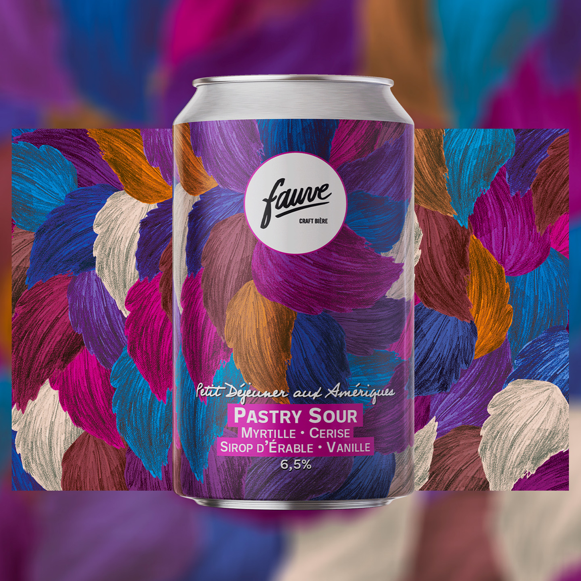 Illustration de canette de bière Fauve