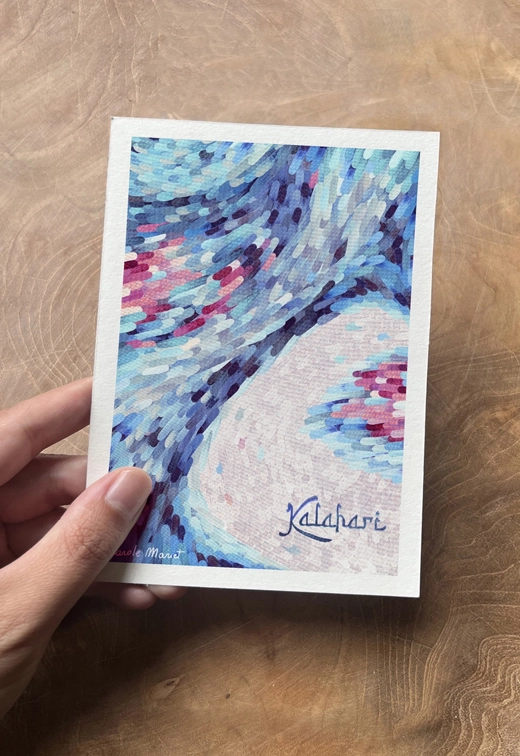 KALAHARI_carte_risographie Kalahari carte risographie aperçu