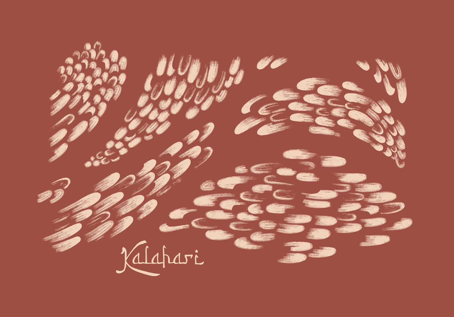 KALAHARI_motif-T-shirt_teinte-brique Motifs abstraits teinte brique