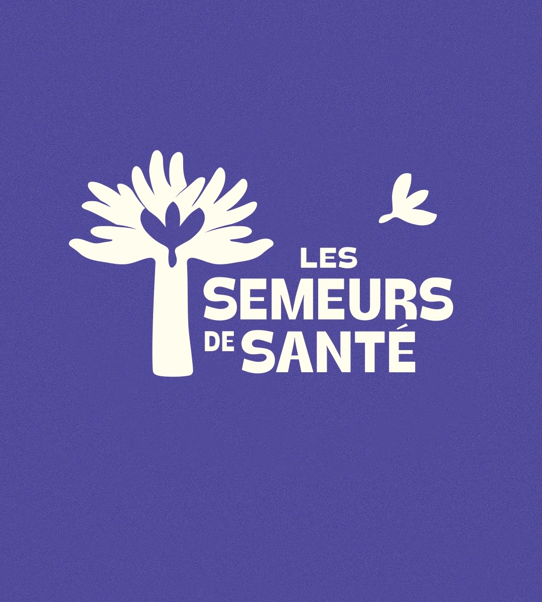 Logo monochrome clair sur fond foncé