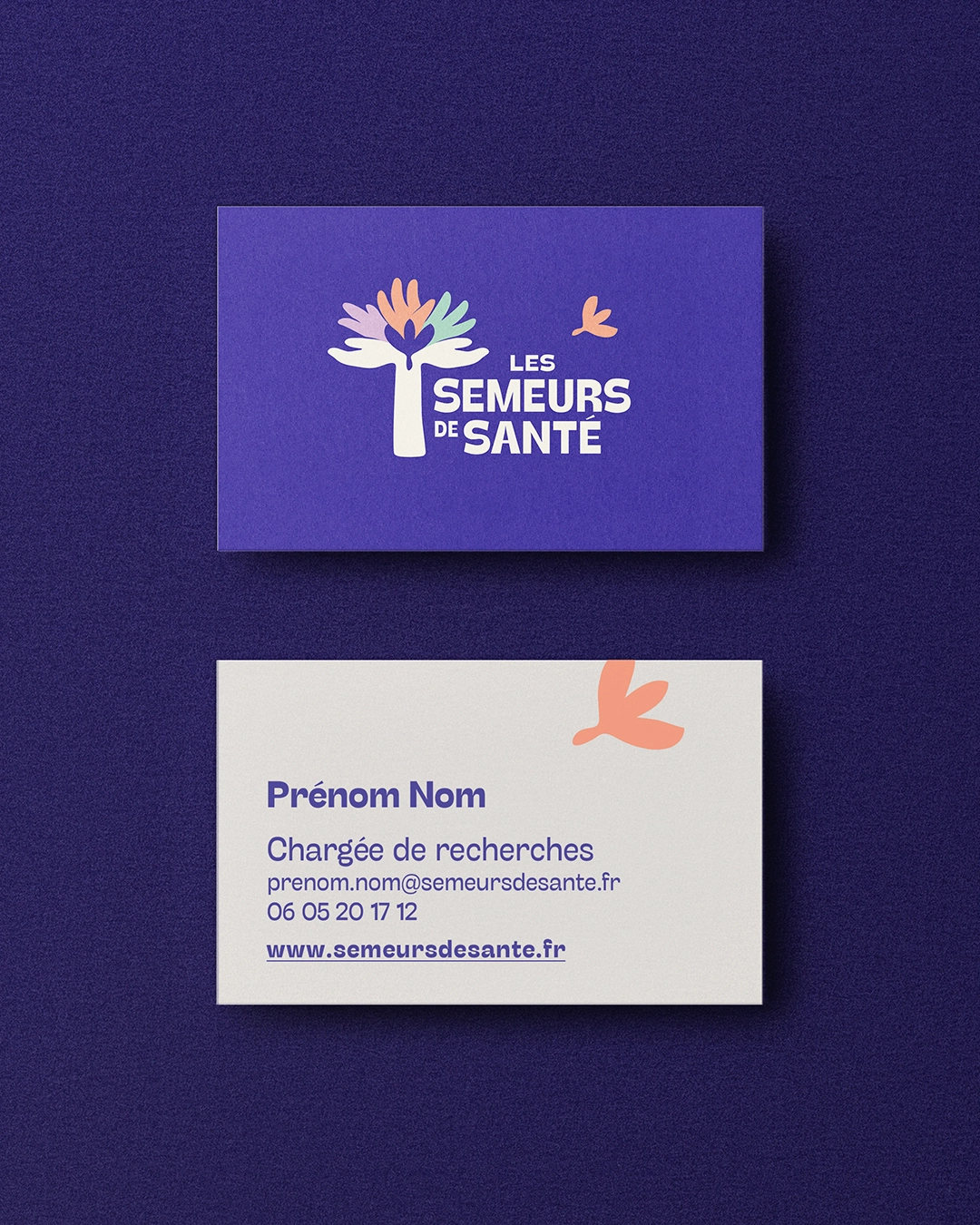 Modèle de carte de visite des Semeurs de Santé