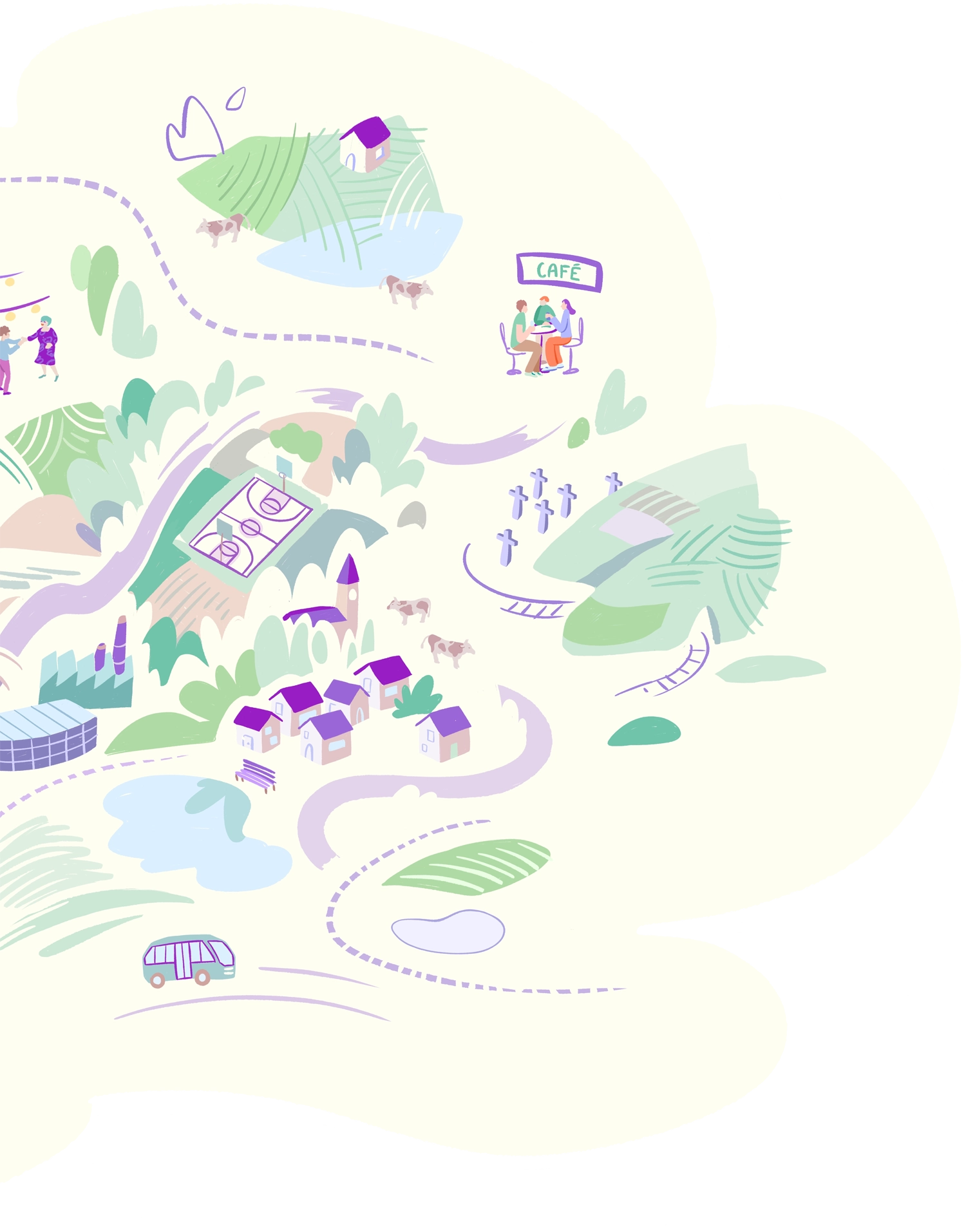 Carte illustrée bord de mer déterminants de santé 2