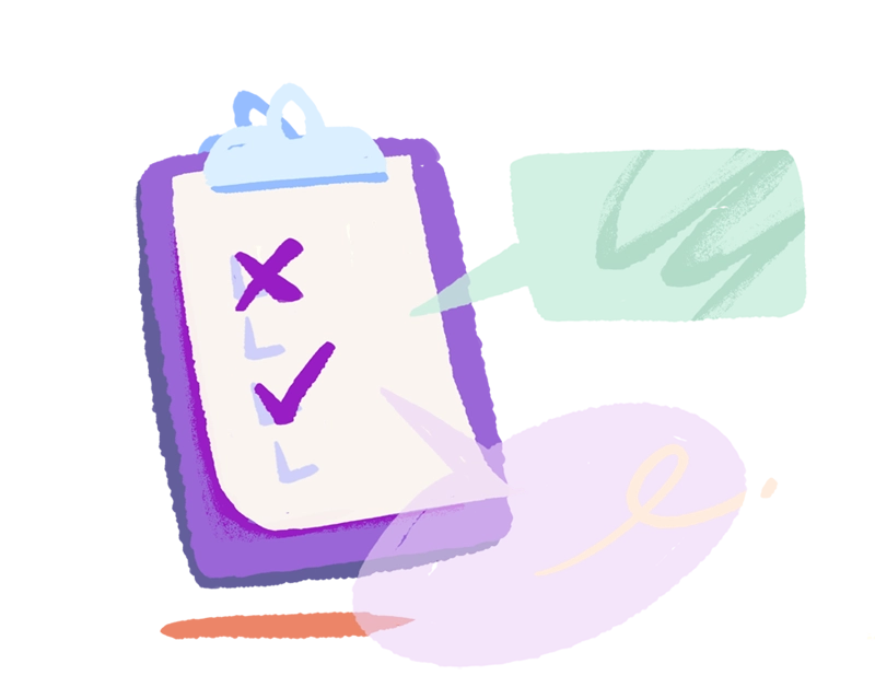 Enquête illustration porte-bloc