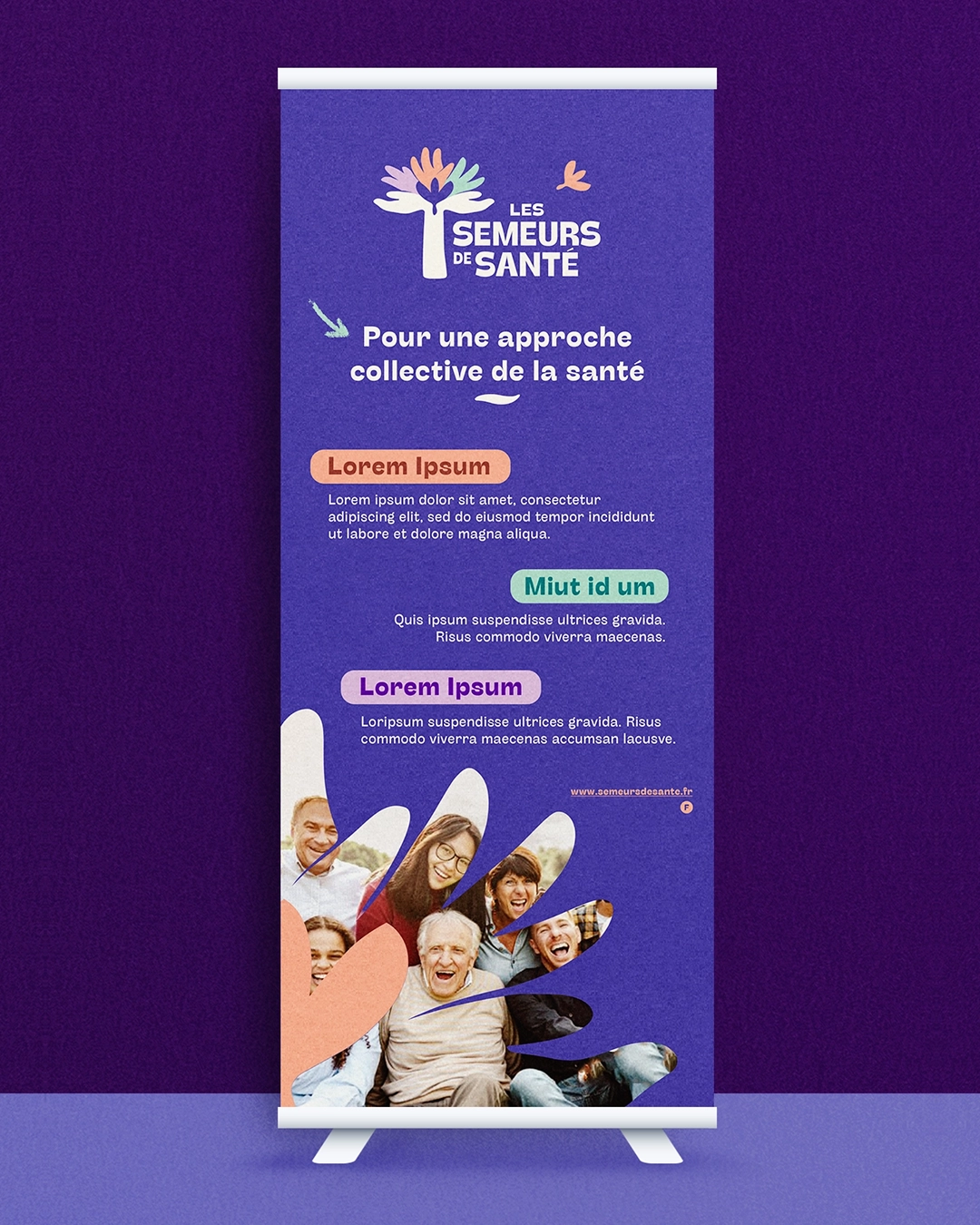 Kakémono modèle Semeurs de Santé 