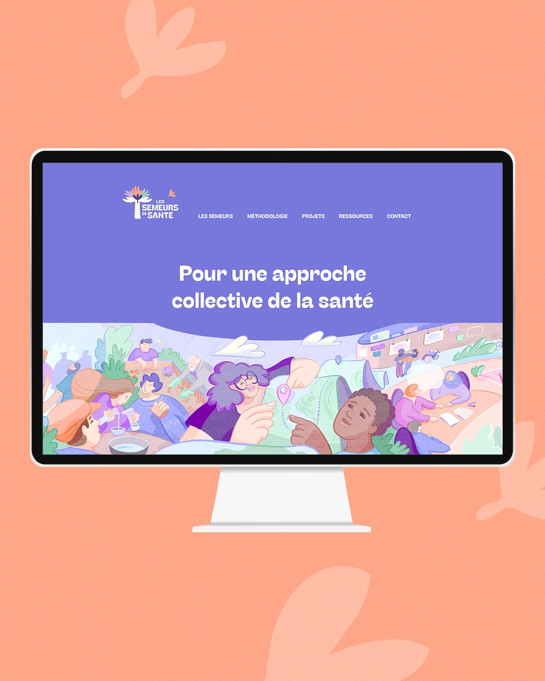 Semeurs de santé aperçu site page d'accueil