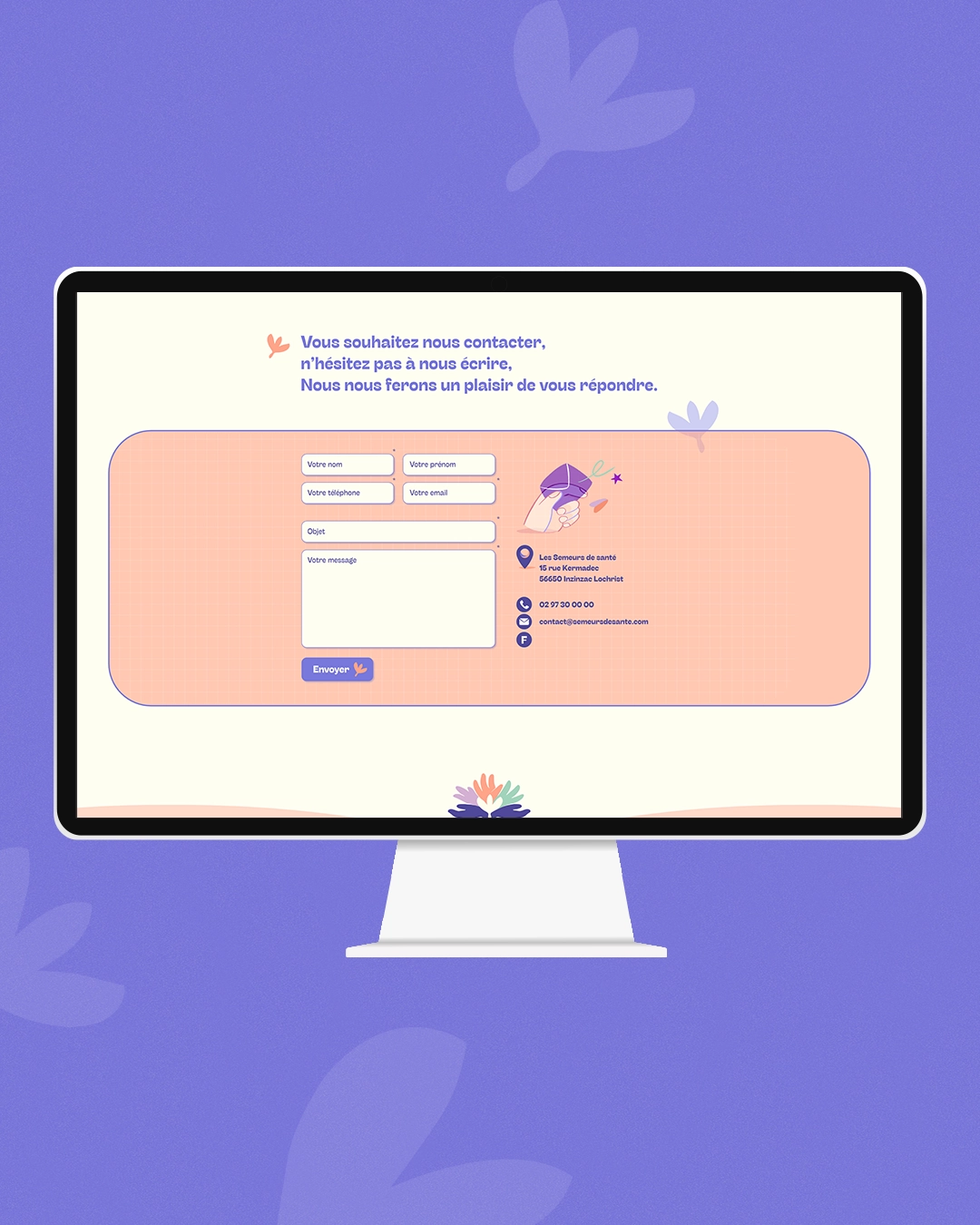 Semeurs Sante site page contact